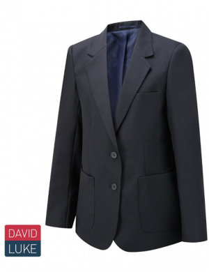 David Luke Girls Eco Premier Blazer Long Fit - Navy